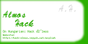 almos hack business card